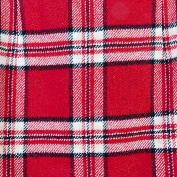 Chadwick's 90s Vintage Red Plaid Wool High Rise Mini Skirt Size 6 Petite - Picture 5 of 8